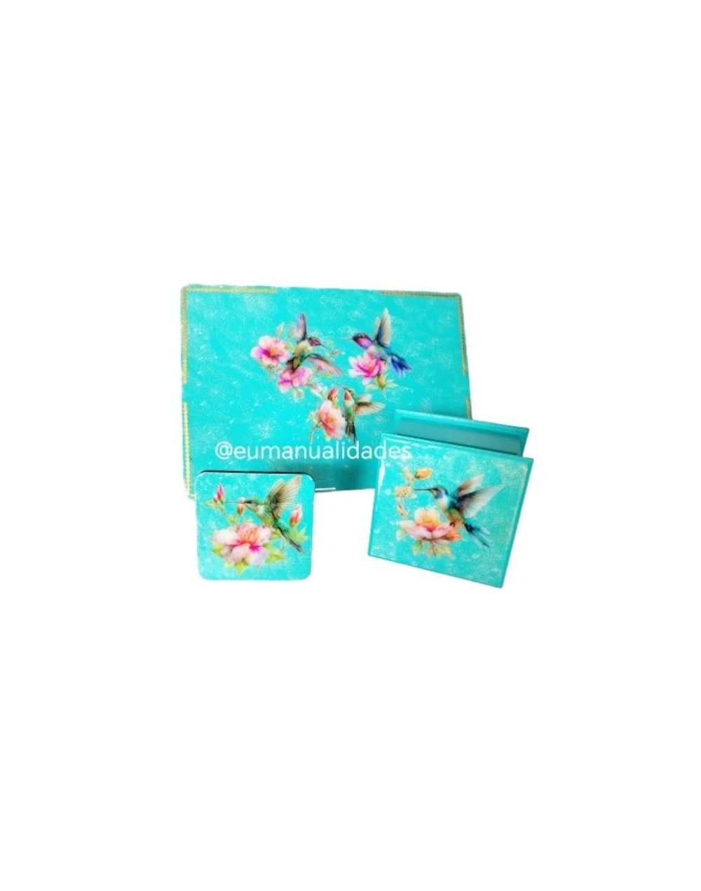 Juego flores de colibríes