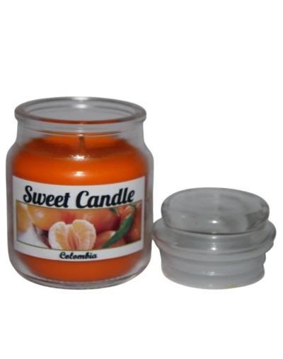 "Velas Tapa De Vidrio Naranja: Ambienta Tu Espacio con Calidez
