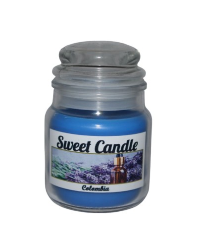 "Compra Velas de Lavanda en Tapa de Vidrio Azul - Calidad Superior y Aroma Duradero | TuTiendaDeVelas"