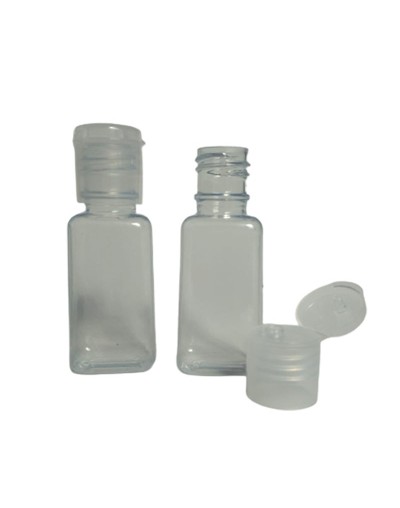 12 envases para gel antibacterial en plástico 30 ml 