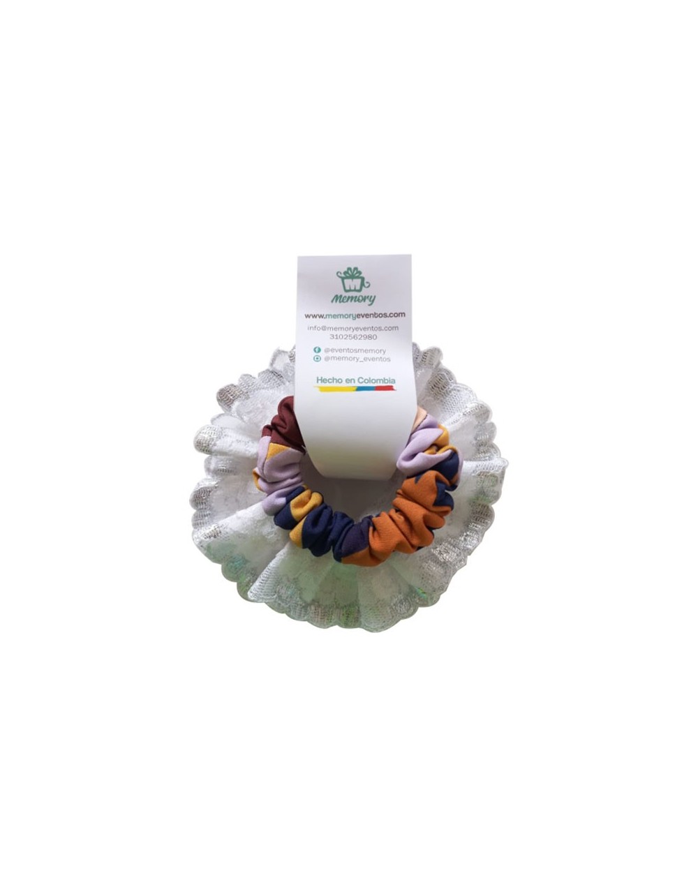 Duo scrunchies, moñas, ligas, bambas para cabello