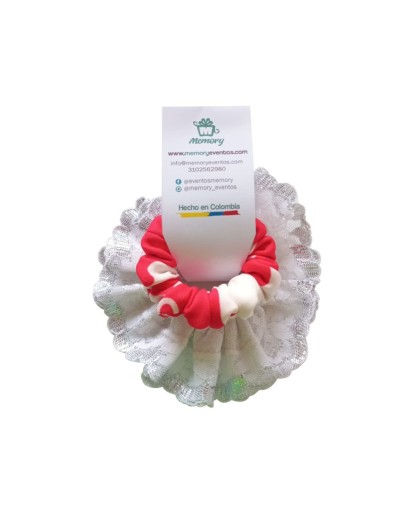 Duo scrunchies, moñas, ligas, bambas para cabello