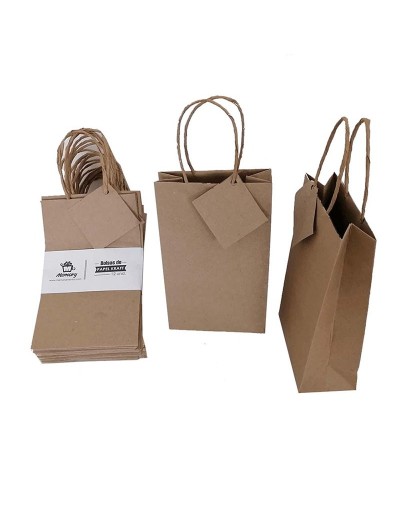 12 Bolsas kraft multiusos