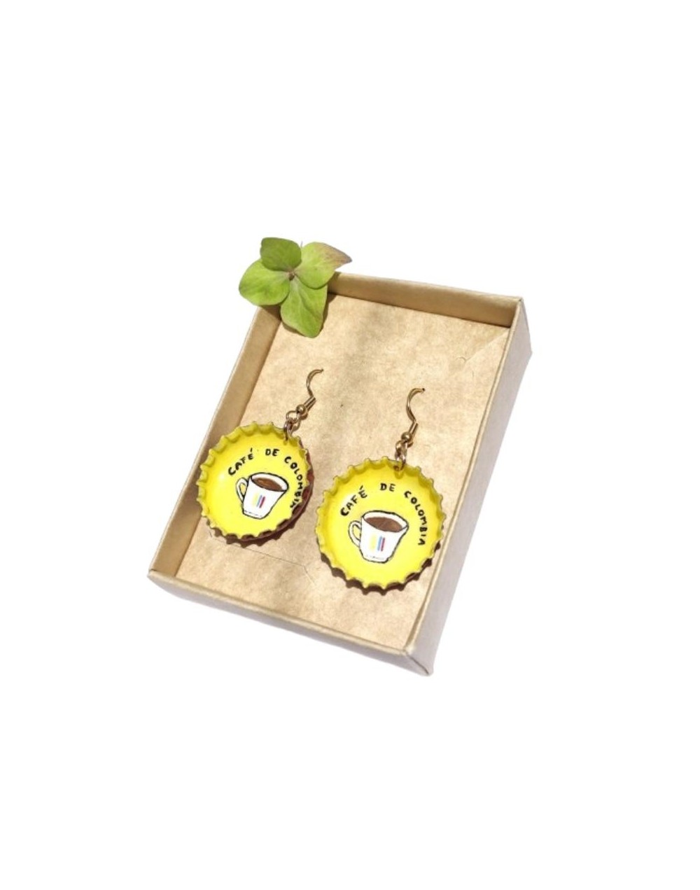 Aretes Café de Colombia