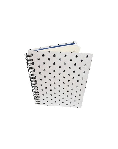 Agenda tapa dura forrada en tela
