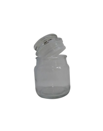 12 Envases multiusos con tapa de vidrio cierre a presión-85ml