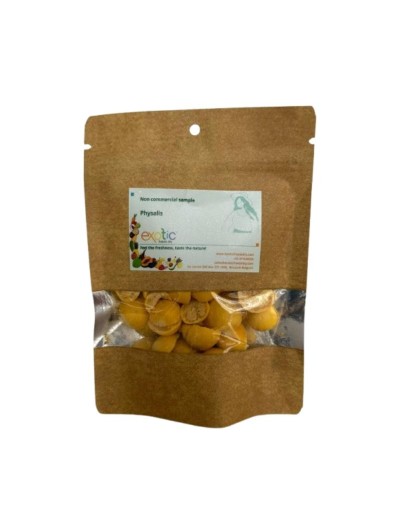 Paquete de Uchuva orgánica liofilizada 20 gr