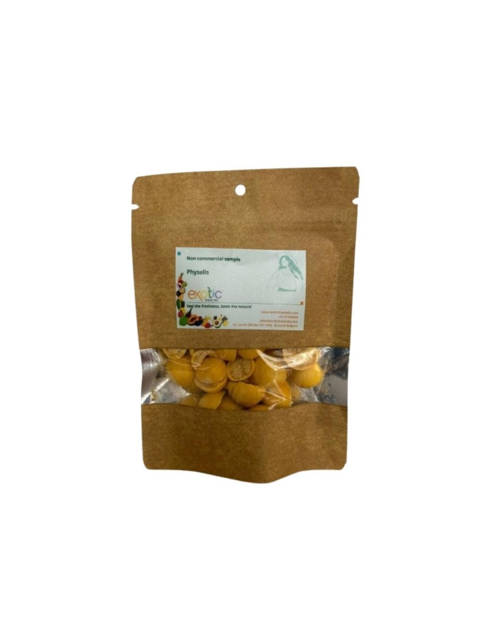 Paquete de Uchuva orgánica liofilizada 20 gr