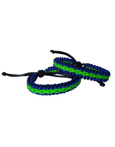 BRAZALETES PULSERAS ESTILO SPORT TRES HILOS CADENA CENTRAL