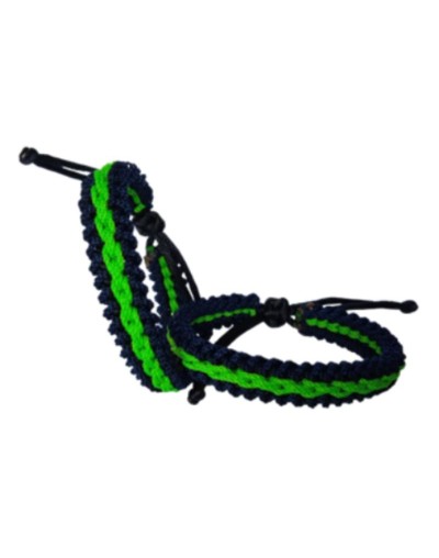 BRAZALETES PULSERAS ESTILO SPORT TRES HILOS CADENA CENTRAL