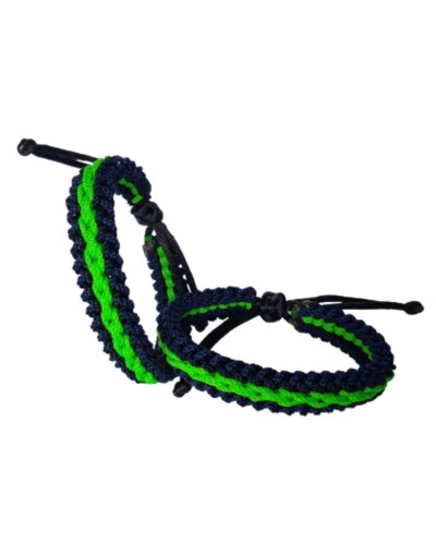 BRAZALETES PULSERAS ESTILO SPORT TRES HILOS CADENA CENTRAL