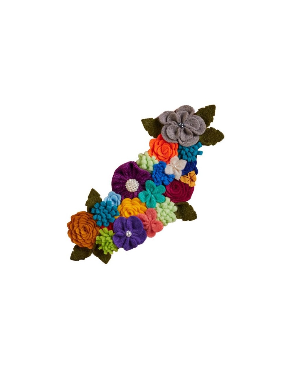 Prendedor Cuello Popurrí Floral