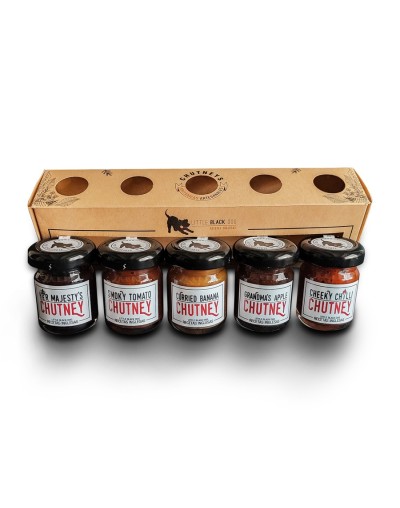 KIT CAJA MÁGICA X 5 CHUTNEYS O CONSERVAS BRITÁNICAS VARIADAS