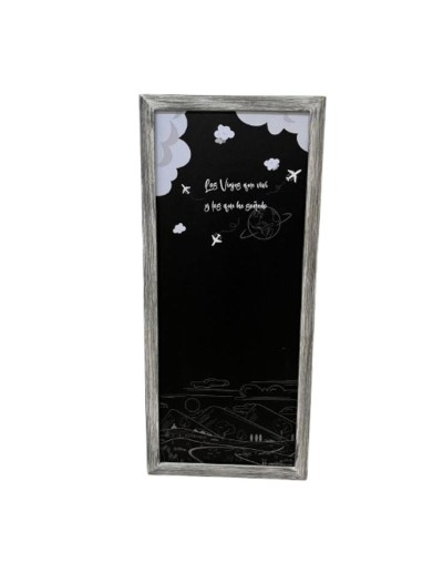 Cuadro magnético decorativo Karmene 30x68 Marco Gris