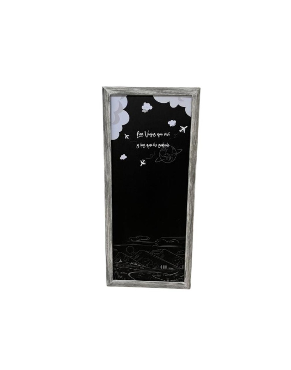 Cuadro magnético decorativo Karmene 30x68 Marco Gris