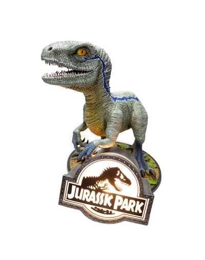 Lámpara jurassic park dinosaurio blue