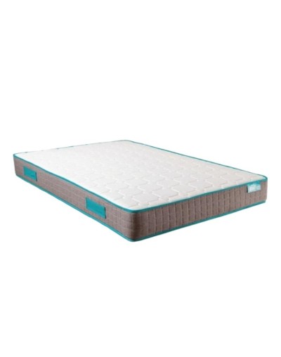 Combo base cama + cabecero + colchón resortado semifirme doble
