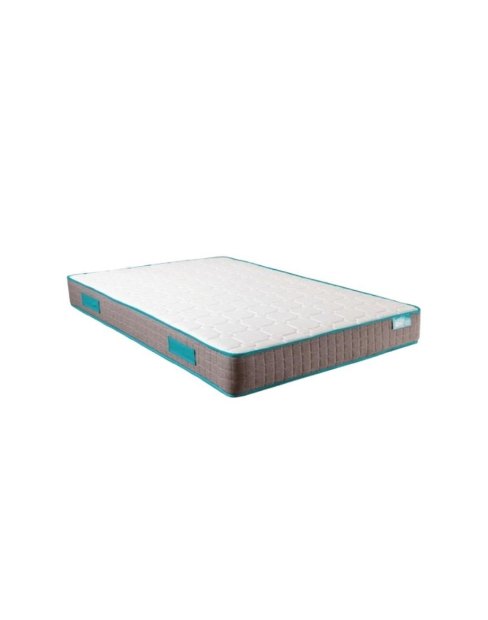 Combo base cama + cabecero + colchón resortado semifirme doble
