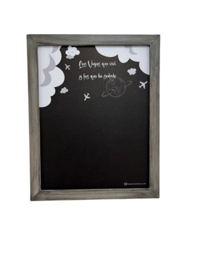Cuadro magnético decorativo Karmene 30x38 Nubes marco gris