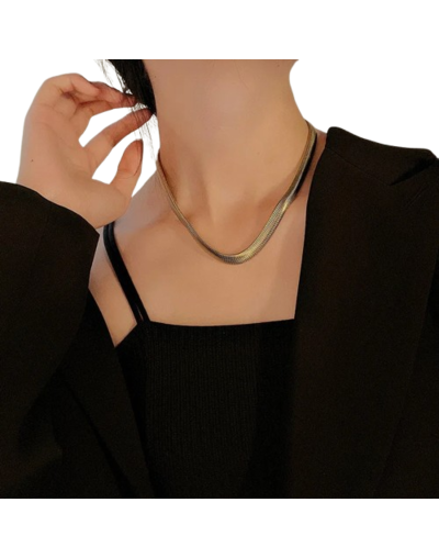 Collar serpiente dorado