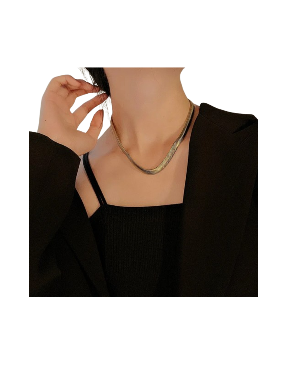 Collar serpiente dorado