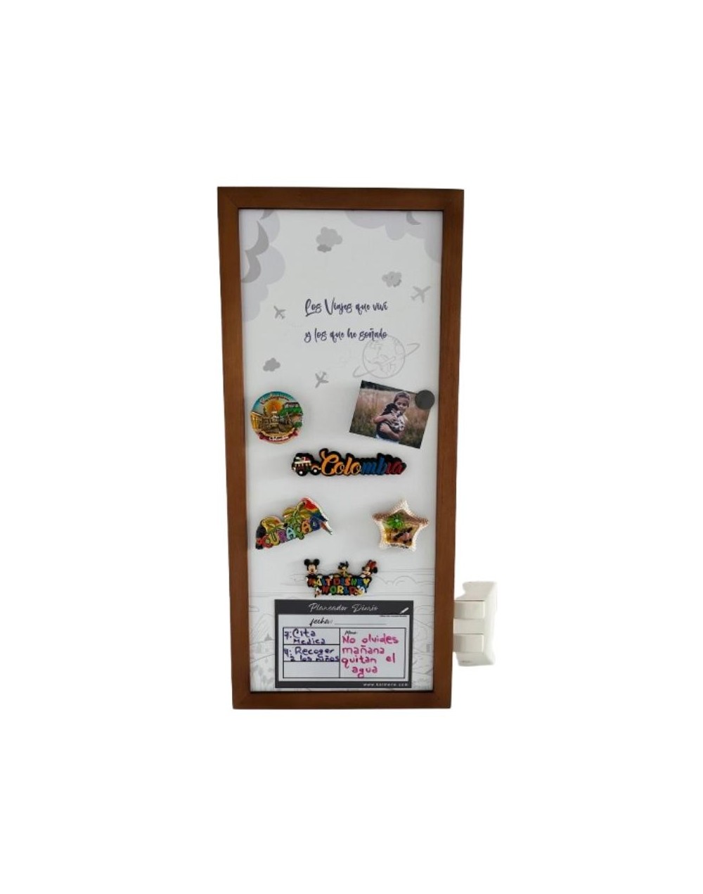 Cuadro magnético decorativo Karmene 30x68 Fondo blanco
