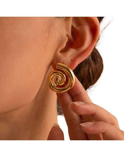 Arete espiral dorado