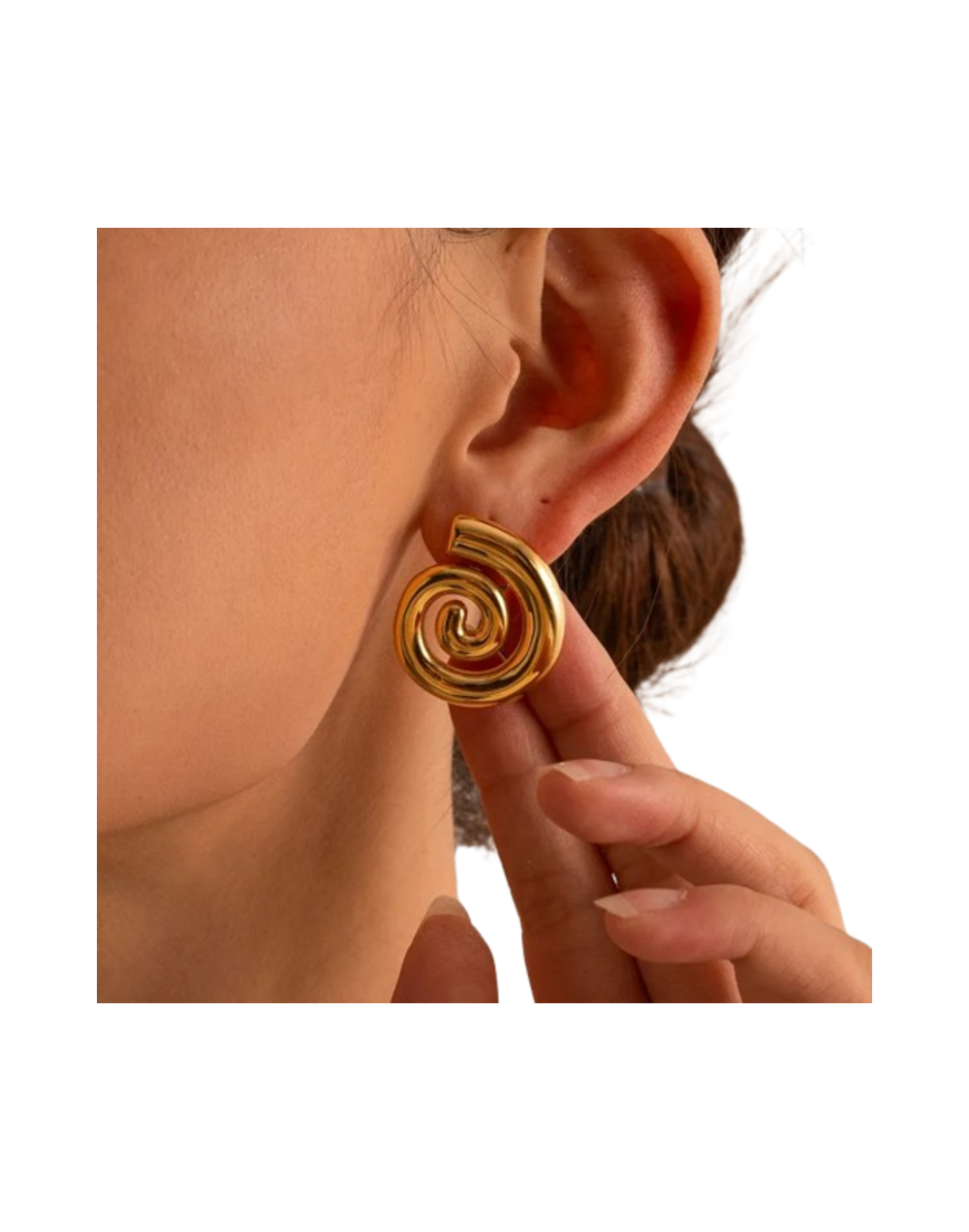 Arete espiral dorado