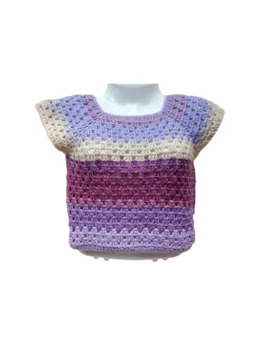 Blusas niña crochet 