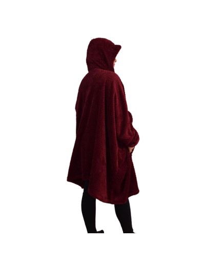 Saco cobija vinotinto - cozo pal frio