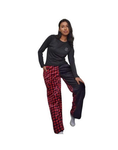 Pijama Cuadros Rojos