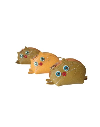 Monedero Animado diseño Gato, Arte y Sostenibilidad 