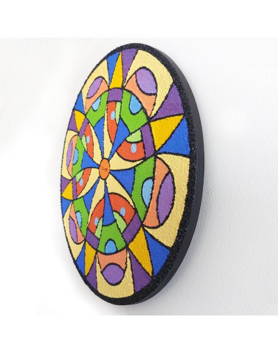 cuadro, mandala, colores vivos