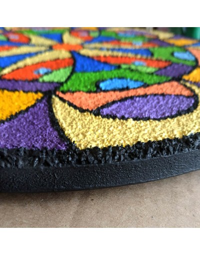 cuadro, mandala, colores vivos
