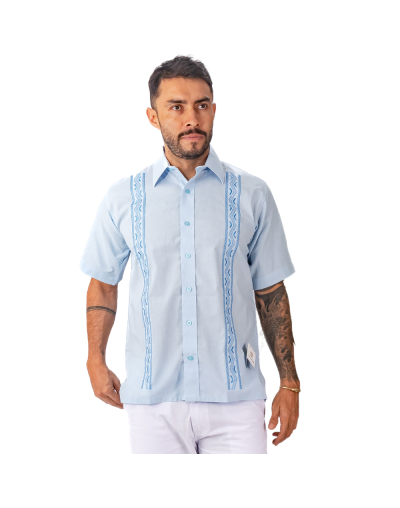 Guayabera azul