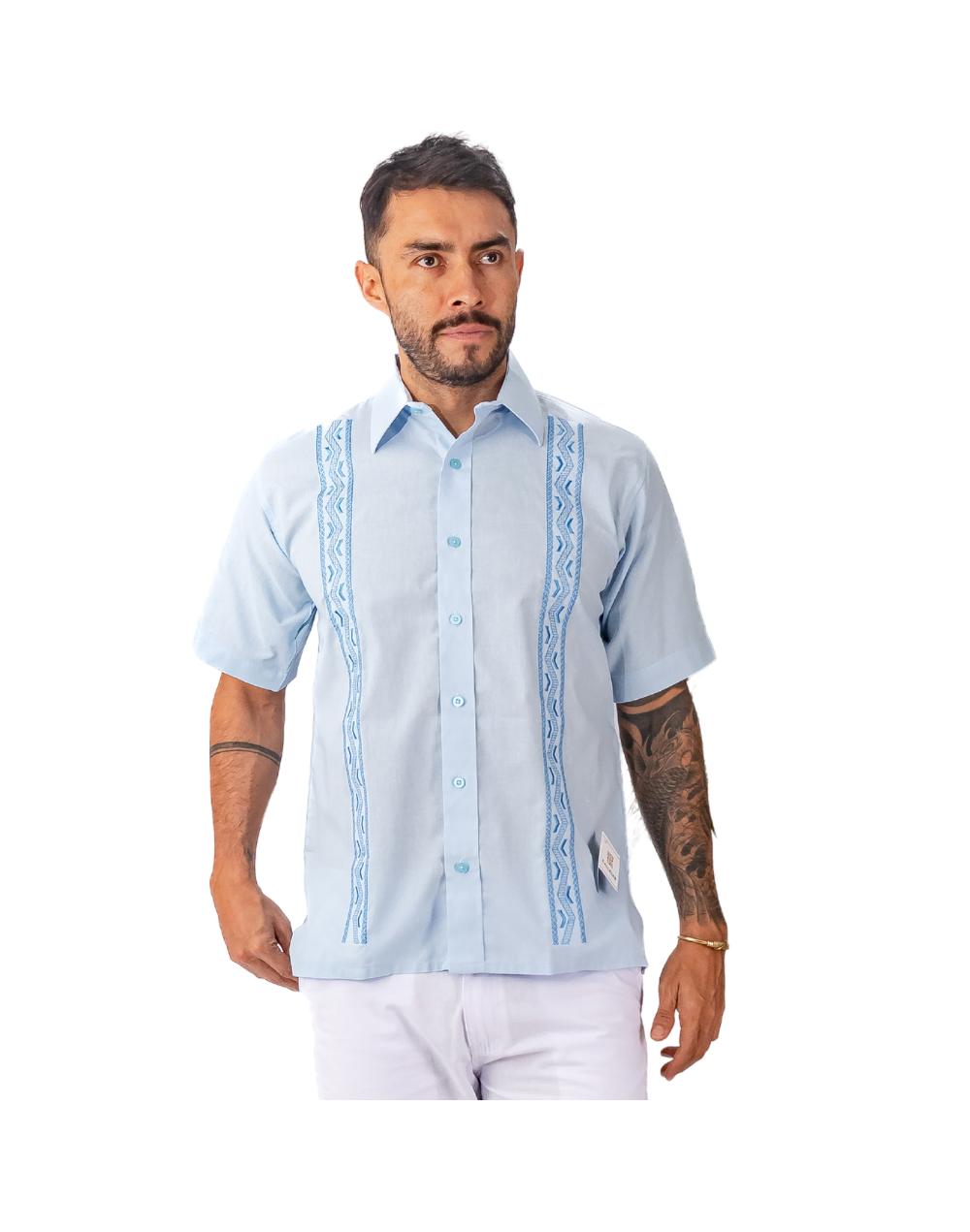 Guayabera azul