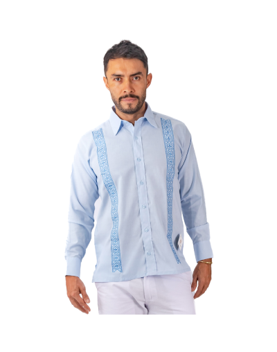 Guayabera azul