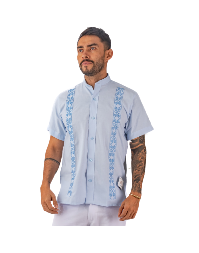 Guayabera azul