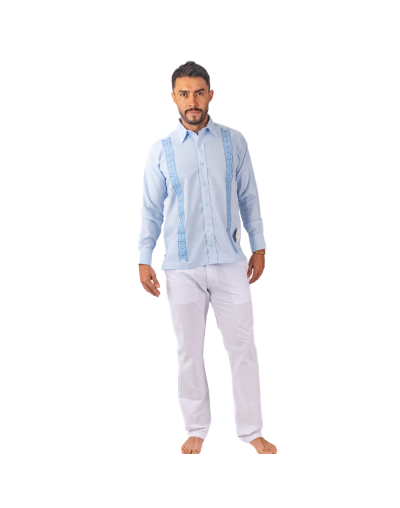 Guayabera azul
