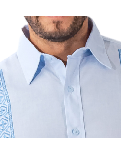 Guayabera azul