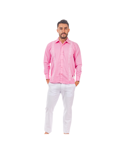 Guayabera rosada