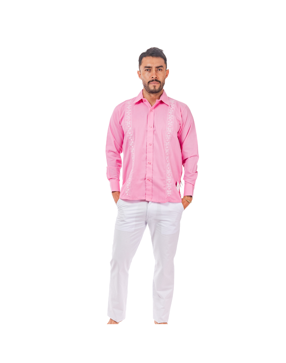Guayabera rosada