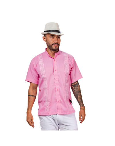 Guayabera rosada