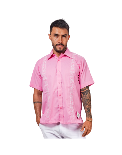 Guayabera rosada