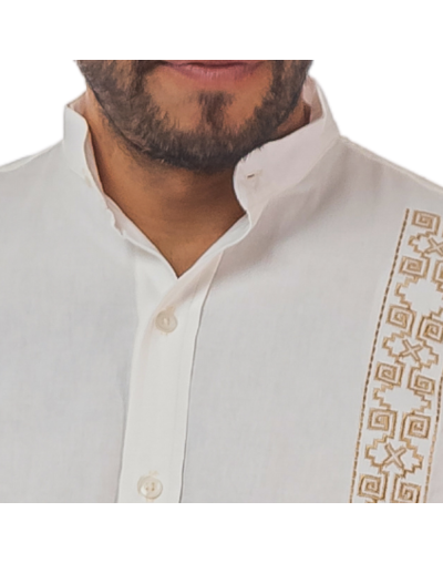 Guayabera beige neru