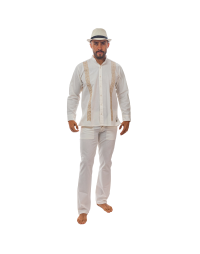 Guayabera beige neru