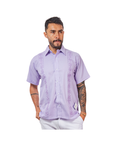 guayabera en lilo lila