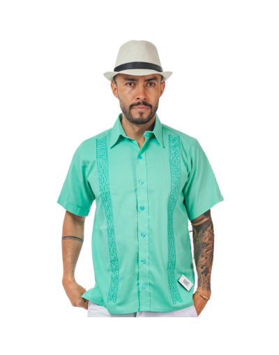 guayabera lino menta
