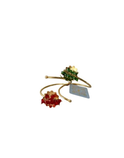 Pulsera en bronce con swarovski