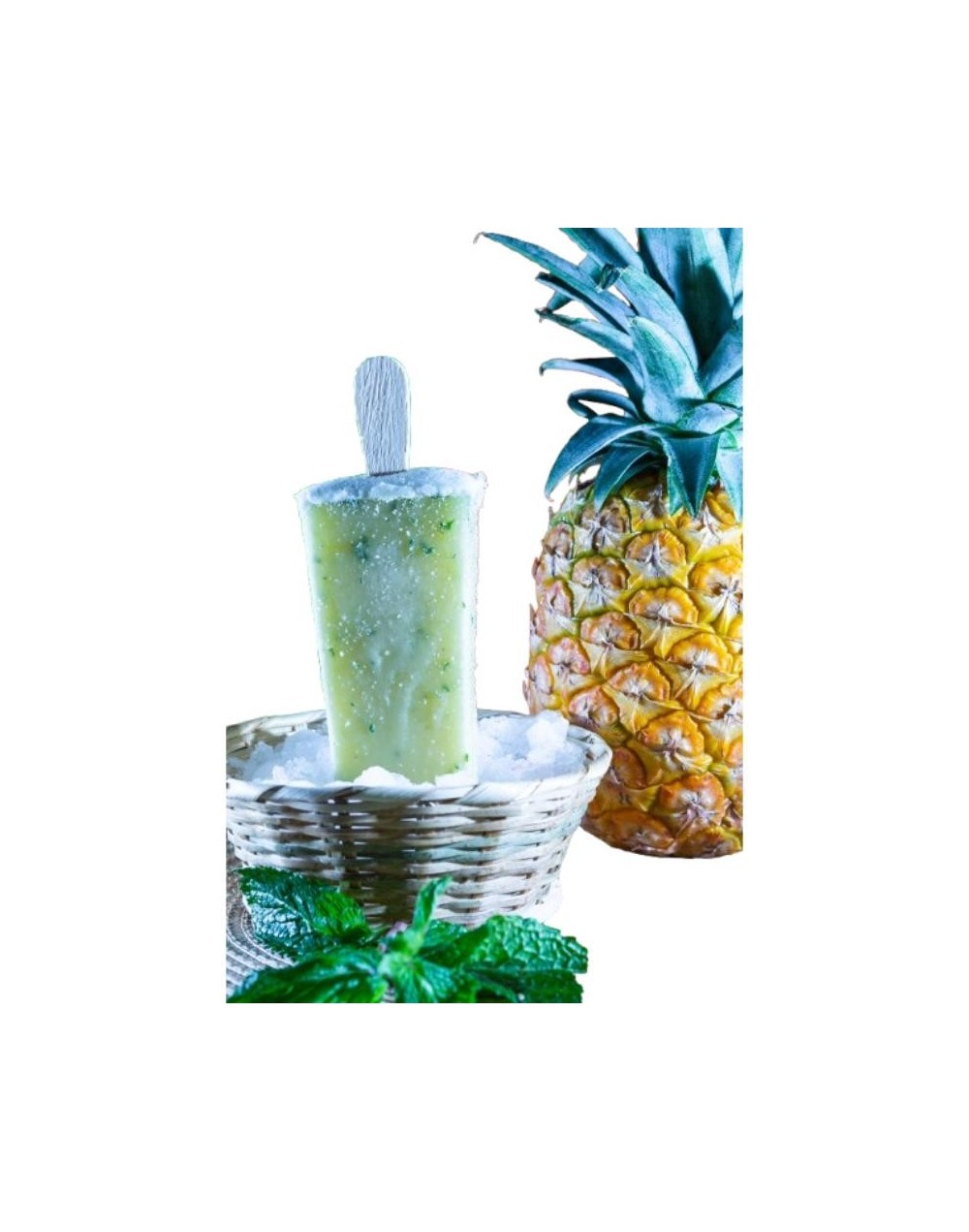 Helado Artesanal de Agua Piña Yerbabuena